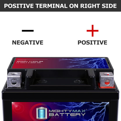Mighty Max Battery Motorcycle Battery Replacement, 12V 4AH, 55 CCA, Brand Product Mighty Max Battery