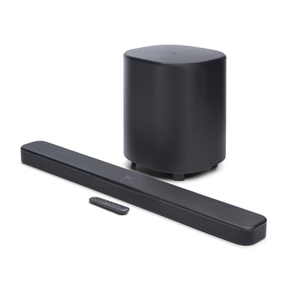 JBL Bar 500MK2-5.1 Channel soundbar System with Dolby Atmos, MultiBeam 3.0 & PureVoice 2.0, 750W with 10" Sub, Easy Sound Calibration, and Works with Voice Assistant-Enabled Speakers (Black) JBL