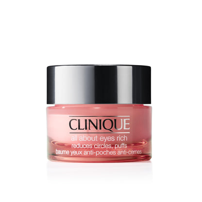 Clinique All About Eyes Rich Eye Cream For Dark Circles With Hyaluronic Acid | Hydrating, Brightening + Depuffing , Mini Travel Size, 15ml Clinique
