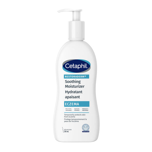 Cetaphil PRO Restoraderm Eczema Soothing Body Lotion, Body Cream with Colloidal Oats, Ceramides & Filaggrin for Dry Itchy Sensitive Skin, Dermatologist Recommended, 295ml - Available at All In One Marketplace Canada
