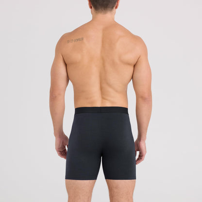 SAXX Underwear Co. Men's Core Cotton Boxer Brief Fly 3-Pack, Black/Shade/Dark Denim, X-Large