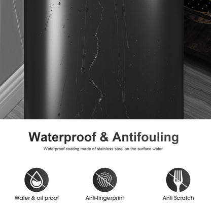FDW Garbage Can 13 Gallon 50 Liter Kitchen Trash Can for Bathroom Bedroom Home Office Automatic Touch Free High-Capacity with Lid Waste Bin,Black 🍁 All In One Marketplace Canada