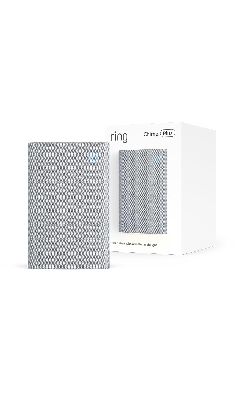 Ring Chime Plus (newest model) — Crisp, clear audio alerts for select Ring devices, built-in night-light, customizable tones, easy plug-in setup, White