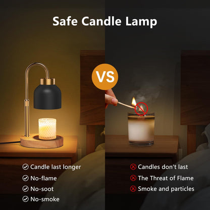 WUEAOA Candle Warmer Lamp with Timer & Dimmer, Height Adjustable 🍁 All In One Marketplace Canada