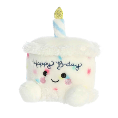 Aurora® Adorable Palm Pals™ Happy B'Day Cake Stuffed Animal - Fun Collectible Plush for Kids and Adult Collectors - Perfect for Decorating Rooms and Birthday Gifts - White 5.5 Inches 🍁 All In One Marketplace Canada