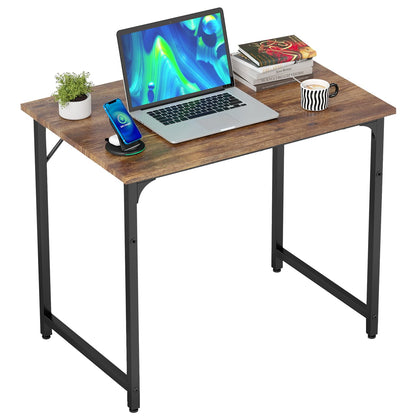 BestOffice Computer Desk,Home Office Desk Writing Study Table Modern Simple Style PC Desk with Metal Frame for Home Office BestOffice