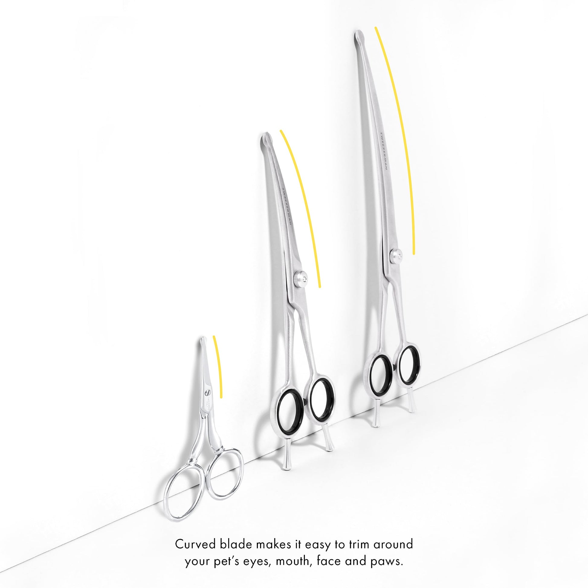 Tweezerman Dog and Cat Stainless Steel Safety Tip Grooming Scissors Tweezerman