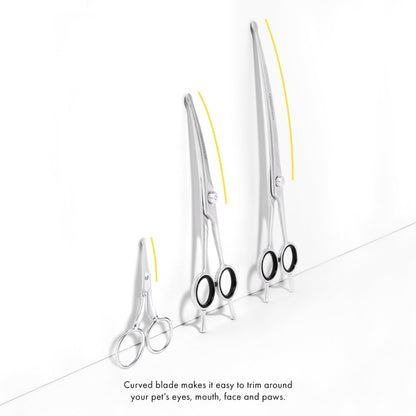 Tweezerman Dog and Cat Stainless Steel Safety Tip Grooming Scissors Tweezerman
