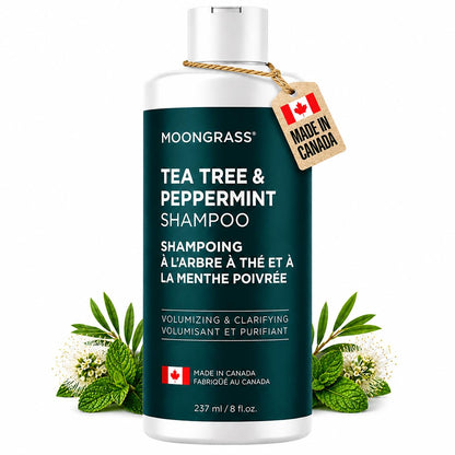 Moongrass Tea Tree Shampoo with Peppermint Oil, Plant-Based, Made in Canada 🍁 All In One Marketplace Canada