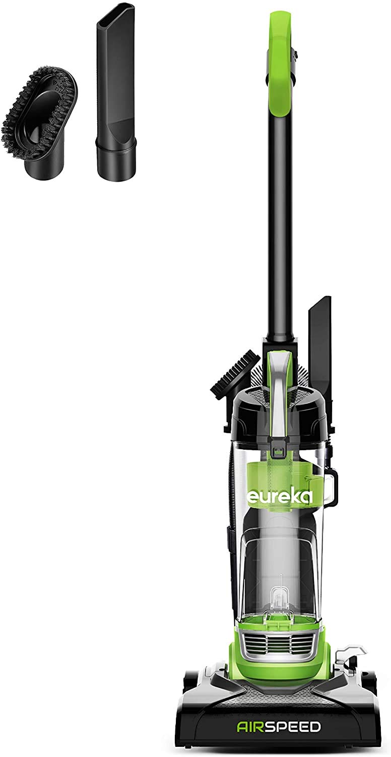 Eureka Powerful Bagless Upright Vacuum Cleaners Compact for Home Pets, Airspeed Ultra Lightweight Household Vacuum Cleaner for Carpet and Hard Floor, NEU100C, Lime Green EUREKA