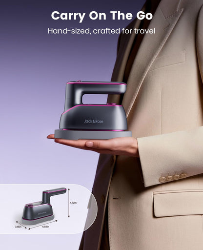 Jack＆Rose Steamer Clothes,8s Heat-up Travel Steam Iron,Portable Steamer - Available at All In One Marketplace Canada
