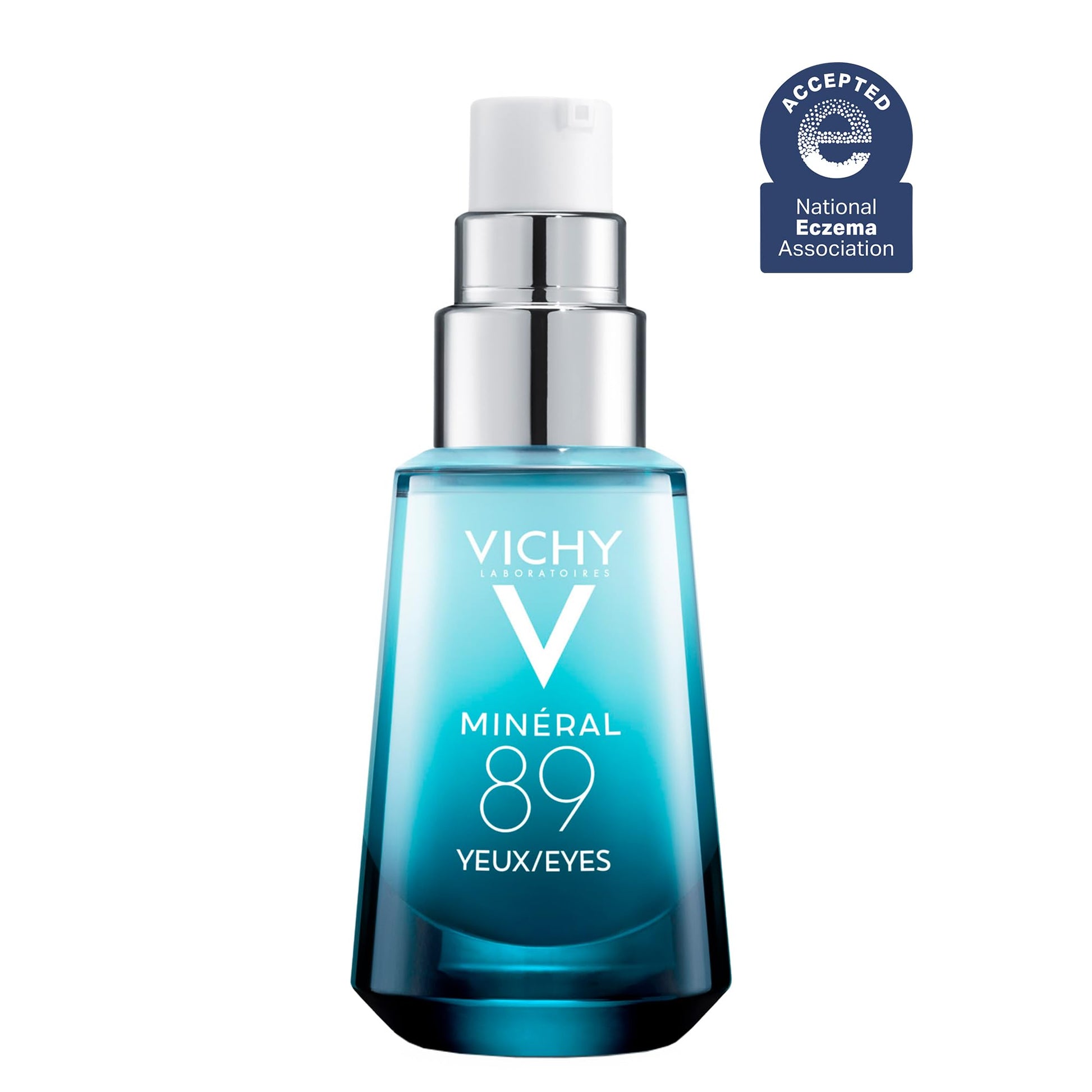 Vichy Mineral 89 Eye Serum to Depuff & Brighten the Look of Dark Circles & Smooth Fine Lines, Eye Gel Serum with Hyaluronic Acid & Pure Caffeine, Fragrance-Free & Recommended by Dermatologists, 15ml - Available at All In One Marketplace Canada