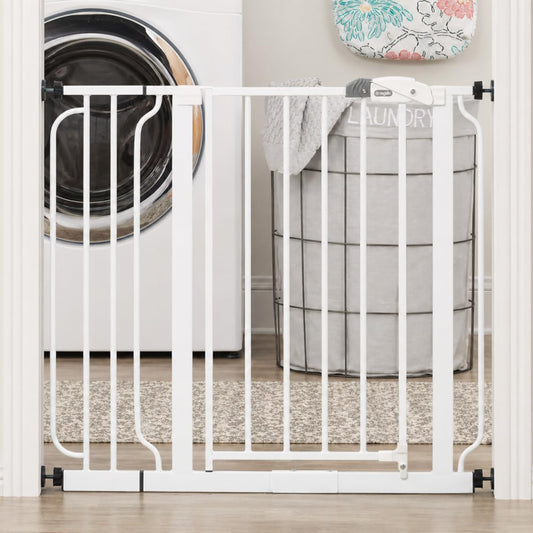 Regalo Easy Step 38.5-Inch (97.75cm) Extra Wide Baby Gate, Award Winning Brand, Includes 6-Inch (15.25cm) Extension Kit, 4 Pack Pressure Mount Kit and 4 Pack Wall Mount Kit