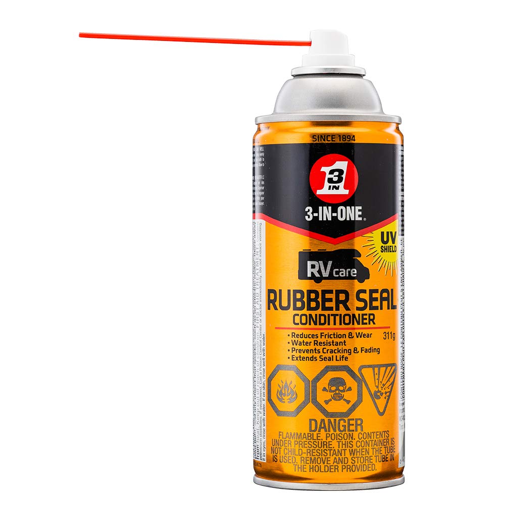 3-in-ONE RV Care Rubber Seal Conditioner 311g | Seal in Long-Lasting Protection from Weather and Sun by Using a Mess-Free Rubber Seal Conditioner with UV Shield | 01290 | Single Can 🍁 All In One Marketplace Canada