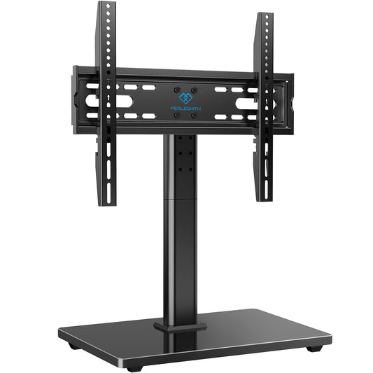 PERLESMITH Universal TV Stand Legs for 32-70 inch TVs, Table Top TV Stand up to 99 lbs, Height Adjustable Television TV Mount, Universal TV Base for Livingroom & Bedroom, VESA 400x400mm PSTVS04