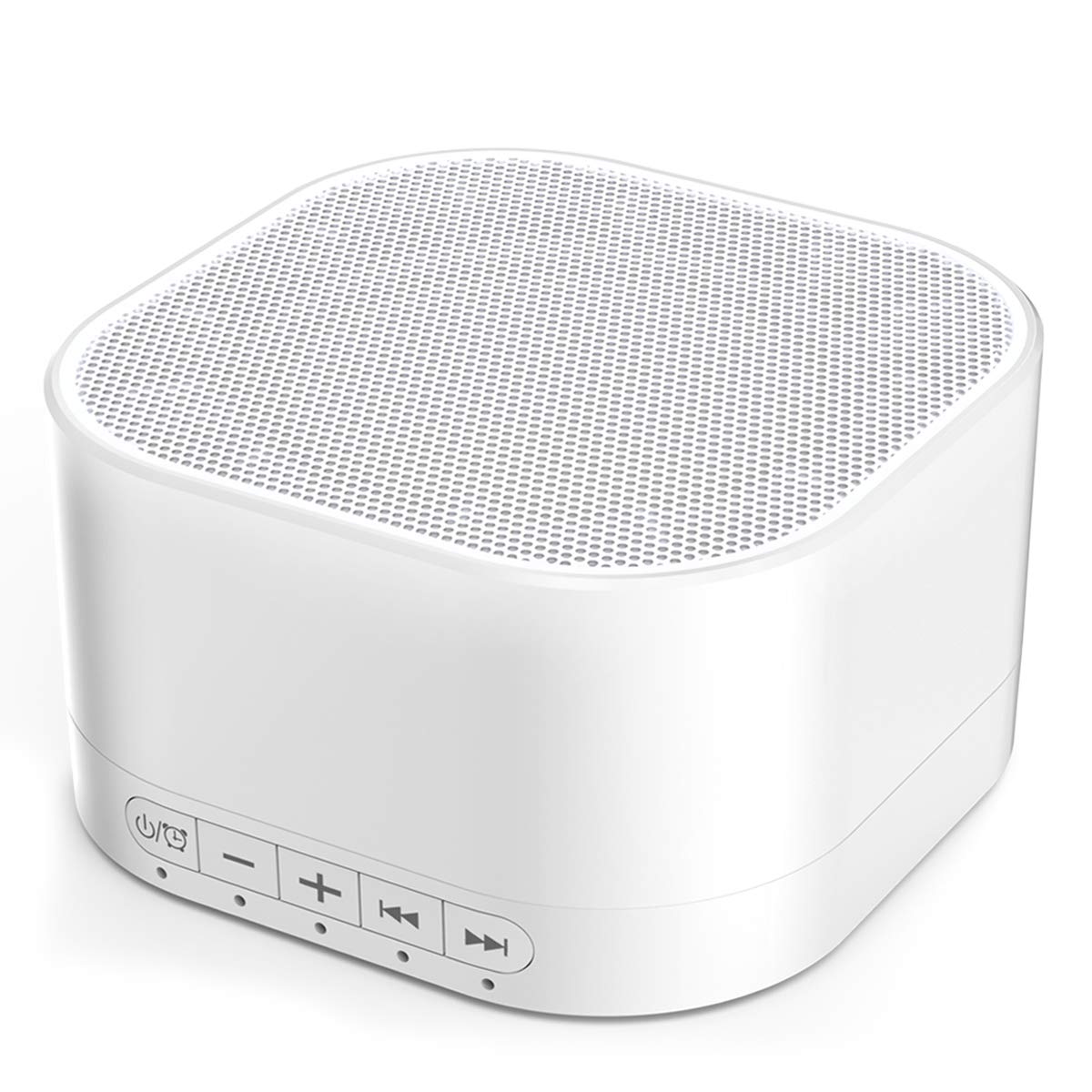 Magicteam Sleep Sound White Noise Machine with 20 Natural Soothing Sounds and Memory Function 32 Levels of Volume Powered by AC or USB and Sleep Timer Sound Therapy for Baby Kids Adults (White) - Available at All In One Marketplace Canada