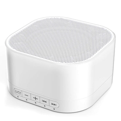 Magicteam Sleep Sound White Noise Machine with 20 Natural Soothing Sounds and Memory Function 32 Levels of Volume Powered by AC or USB and Sleep Timer Sound Therapy for Baby Kids Adults (White) - Available at All In One Marketplace Canada