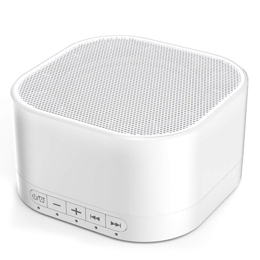 Magicteam Sleep Sound White Noise Machine with 20 Natural Soothing Sounds and Memory Function 32 Levels of Volume Powered by AC or USB and Sleep Timer Sound Therapy for Baby Kids Adults (White) - Available at All In One Marketplace Canada