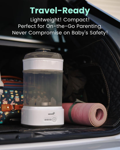 Bottle Sterilizer and Dryer, Compact Baby Bottle Sterilizer, Electric Steam Bottle Sanitizer for Baby Bottles, Pacifiers, Pump Parts - Available at All In One Marketplace Canada
