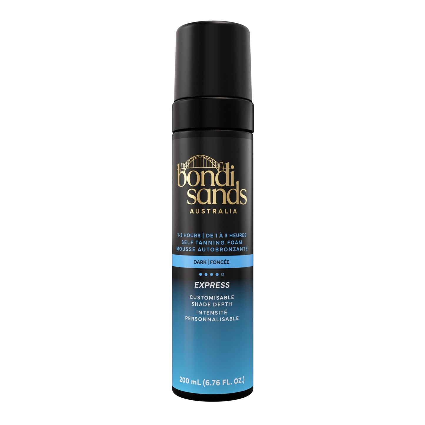 Bondi Sands 1 Hour Express Self Tanning Foam | Lightweight, Fragrance Free Self-Tanner for an Even, Streak-Free Tan | 200 mL