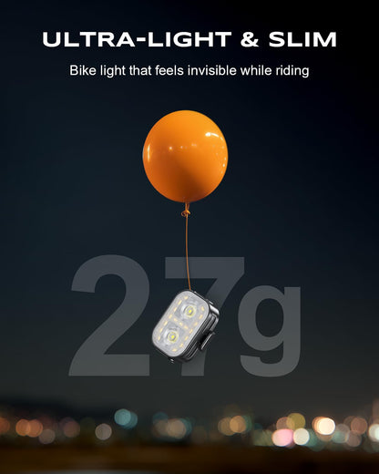 WOCBUY Bike Lights, Ultra-Slim & Lightweight Rechargeable Bicycle Lights Set, [5+6 Modes] Dual USB-C Bike Lights Front and Back, IP65 Waterproof Bicycle Lights for Night Riding Road Mountain Cycling - Available at All In One Marketplace Canada