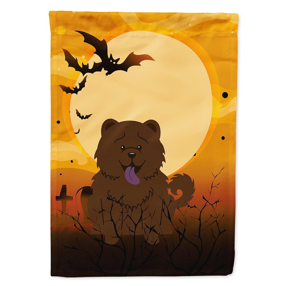 Caroline's Treasures BB4407CHF Halloween Chow Chow Chocolate Canvas House Size Flag, Large, Multicolor