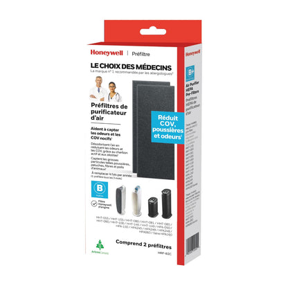 Honeywell HRF-B2C Household Gas & Odour Reducing Replacement Pre-Filter (B) for Air Purifiers Honeywell