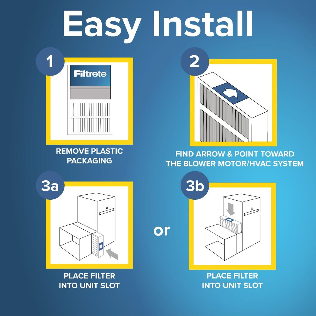 Filtrete 16x25x4 Air Filter, MERV 11, MPR 1000, 2 HVAC Filters