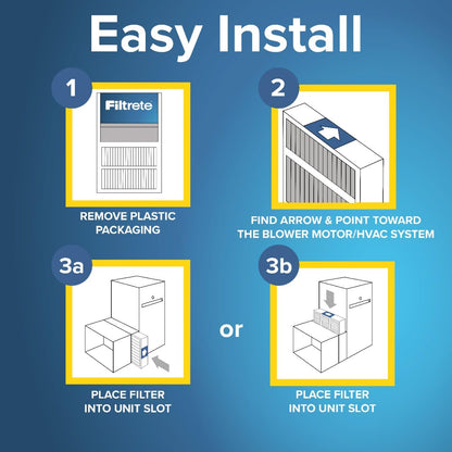 Filtrete 16x25x4 Air Filter, MERV 11, MPR 1000, 2 HVAC Filters