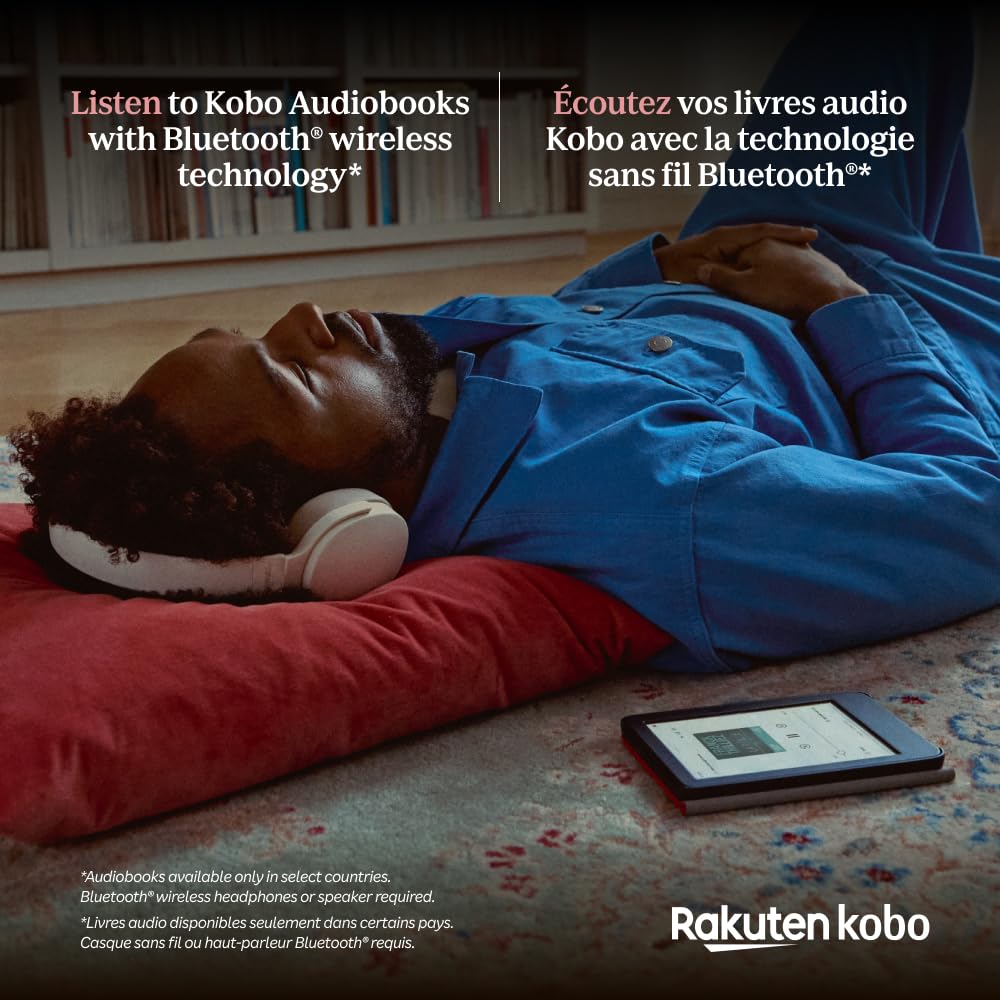 Kobo Clara Colour | Colour eReader | 6” Glare-Free Colour E Ink Kaleido 3 Display | Dark Mode Option | Waterproof | Audiobooks | 16GB of Storage (White)