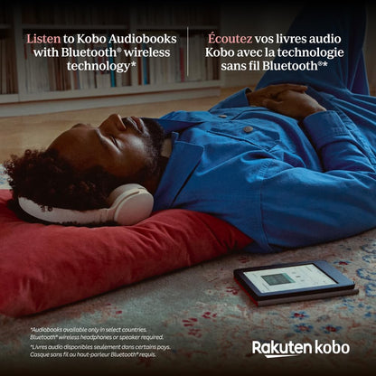 Kobo Clara Colour | Colour eReader | 6” Glare-Free Colour E Ink Kaleido 3 Display | Dark Mode Option | Waterproof | Audiobooks | 16GB of Storage (White)
