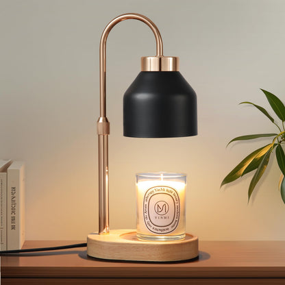 Candle Warmer Lamp,Timer,Dimmer,Adjustable Height Home Decor Electric Wax Melt Warmer with 2 Bulbs Gifts for Mom Womens Christmas Scented Jar Bedroom Living Room Decor 🍁 All In One Marketplace Canada