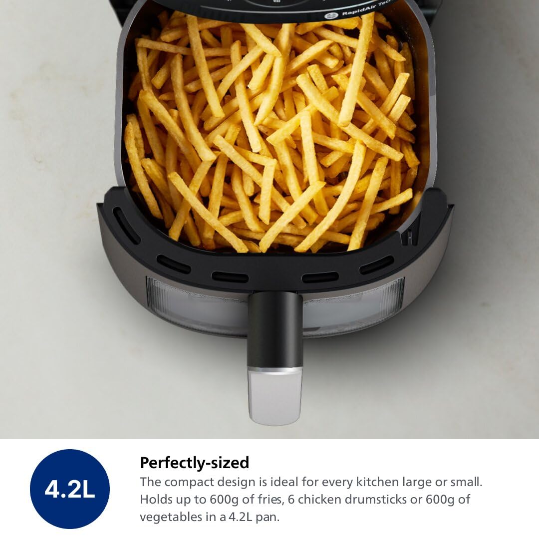 Philips 2000 Series Airfryer, RapidAir Technology, 13-in-1 Ways to Cook, 4.2L Capacity, Healthier Meals Up to 90% Less Fat, Easy to Clean, Dishwasher Safe, Touchscreen Control, HomeID App (NA221/00) - Available at All In One Marketplace Canada