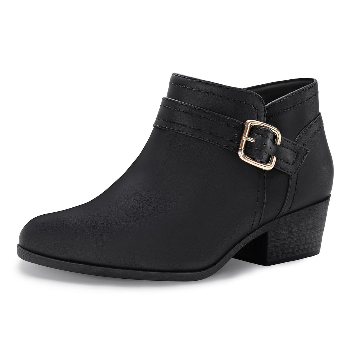 Athlefit Ankle Boots for Women, Pointed Toe Chunky Low Heel Short Boots 🍁 All In One Marketplace Canada