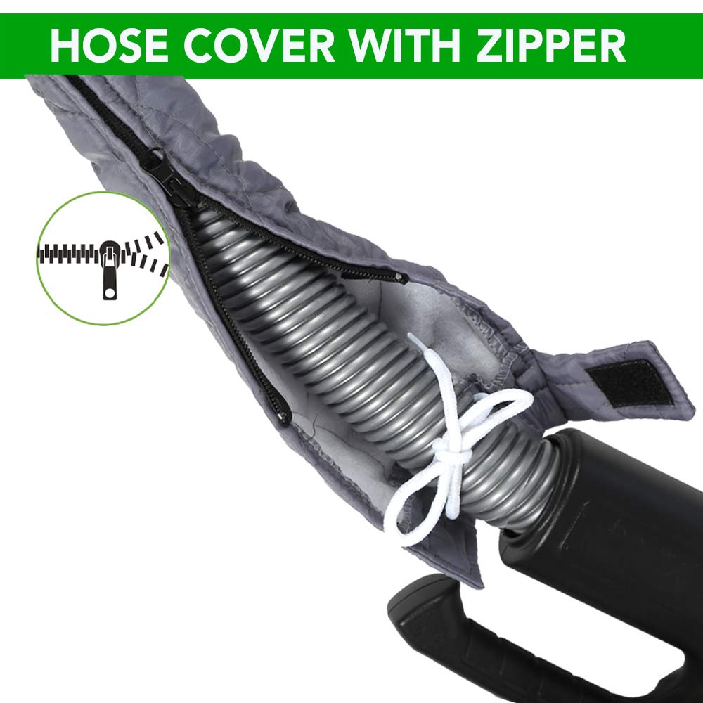 OVO Universal Padded Hose Cover, Fits All 30 to 32 ft Central Vacuum Hose, Machine Washable, Easy to Install with Zipper OVO
