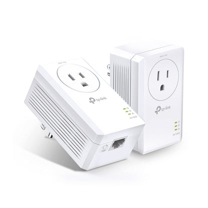 TP-Link AV1000 Powerline Ethernet Adapter(TL-PA7017P KIT) - Gigabit Port, Plug and Play, Extra Power Socket for Additional Devices, Ideal for Smart TV 🍁 All In One Marketplace Canada