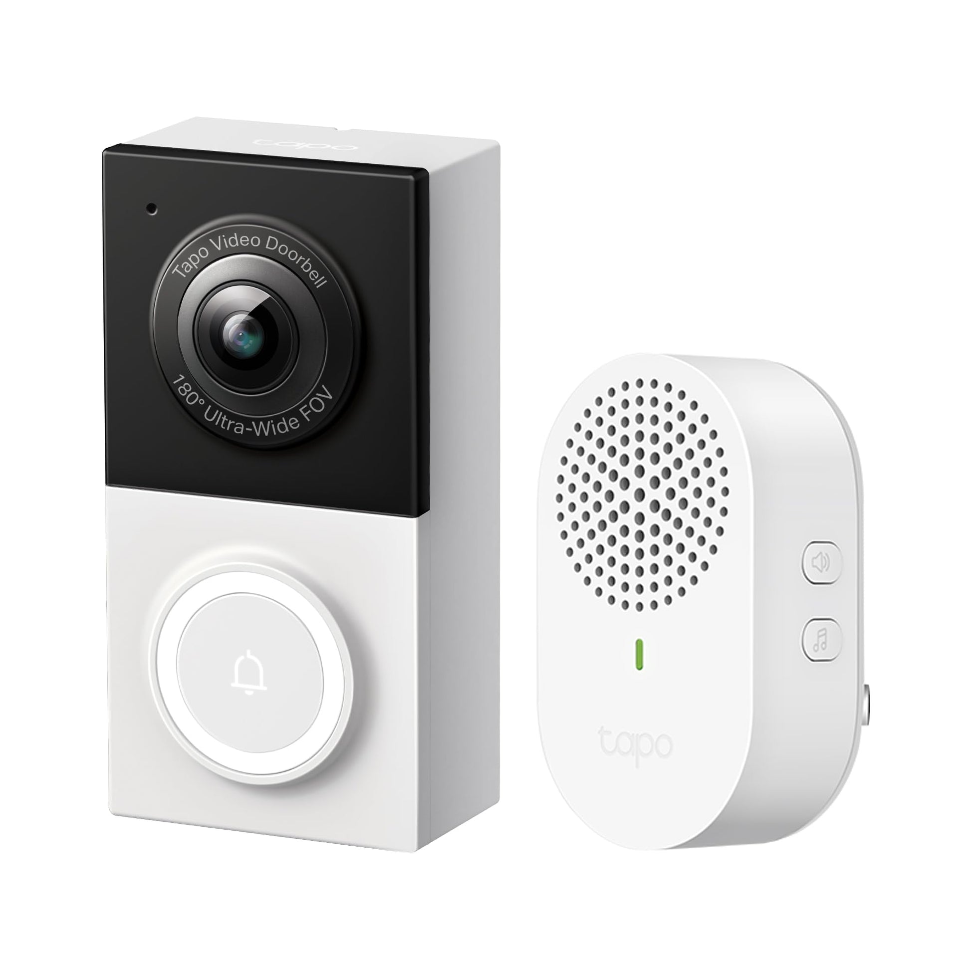 Tapo TP-Link Smart Video Doorbell Camera Wired, 2K 5MP, Color Night Vision, 180° Ultra-Wide FOV, 2-Way Audio, Free AI Detection, Cloud & SD Card Storage, Works w/Alexa & Google Home, D130 - Available at All In One Marketplace Canada