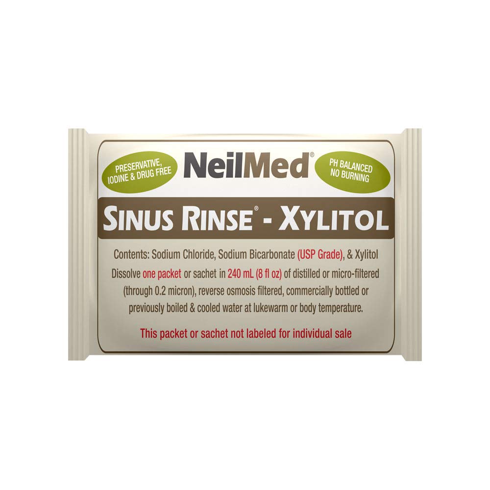 NeilMed Sinus Rinse Premixed Refill Packets with Xylitol, 60ct. NeilMed
