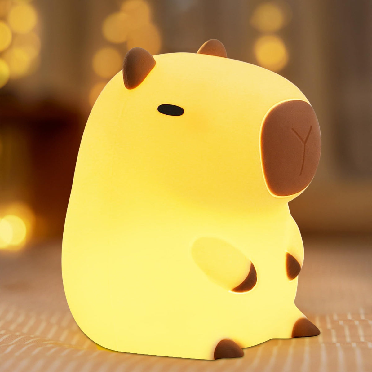 FULLOSUN Capybara Night Light for Kids, Soft Silicone Touch Lamp with Dim 🍁 All In One Marketplace Canada