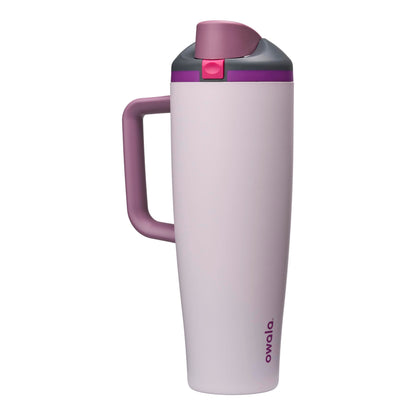 Owala FreeSip Tumbler Insulated Stainless Steel Water Bottle with Built-in Straw and Side Handle, for Travel, Work, School, and Sports, 40oz, BPA Free, Leak Proof, Dreamy Field Owala