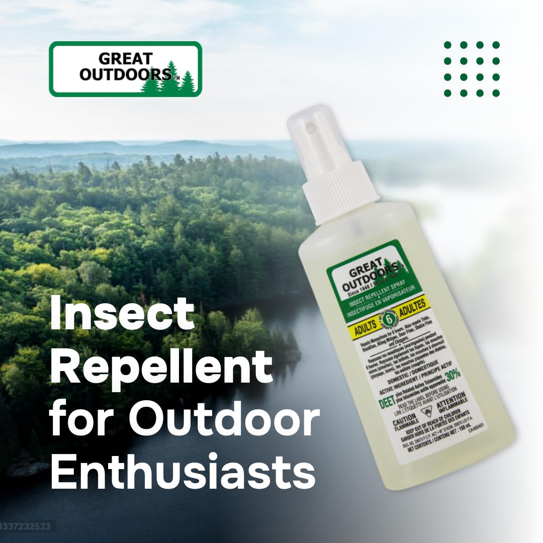 Great Outdoors Insect Repellent 30% DEET Pump Spray, 150mL Great Outdoors