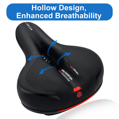 Roryimke Comfortable Bike Seat Replacement Bike Saddle Dual Shock Absorbing Ball Anti-Slip Bicycle Saddle Waterproof Bicycle Seat for Men Women Universal Fit for Exercise Indoor Mountain Road Bikes