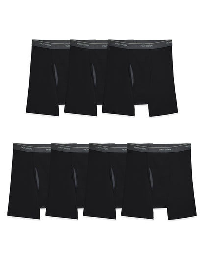 Fruit of the Loom Men's Coolzone Boxer Briefs (Assorted Colors), 7 Pack - Black, X-Large 🍁 All In One Marketplace Canada