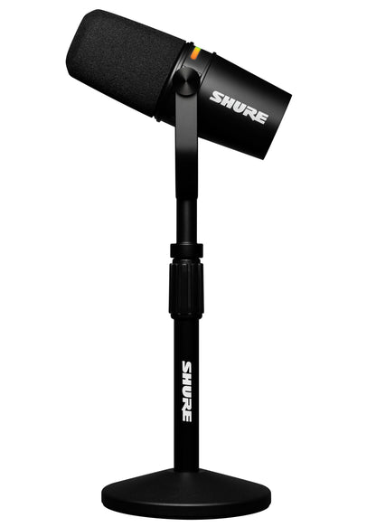 Shure MV7+ USB-C & XLR Podcast Dynamic Mic with Stand - Black