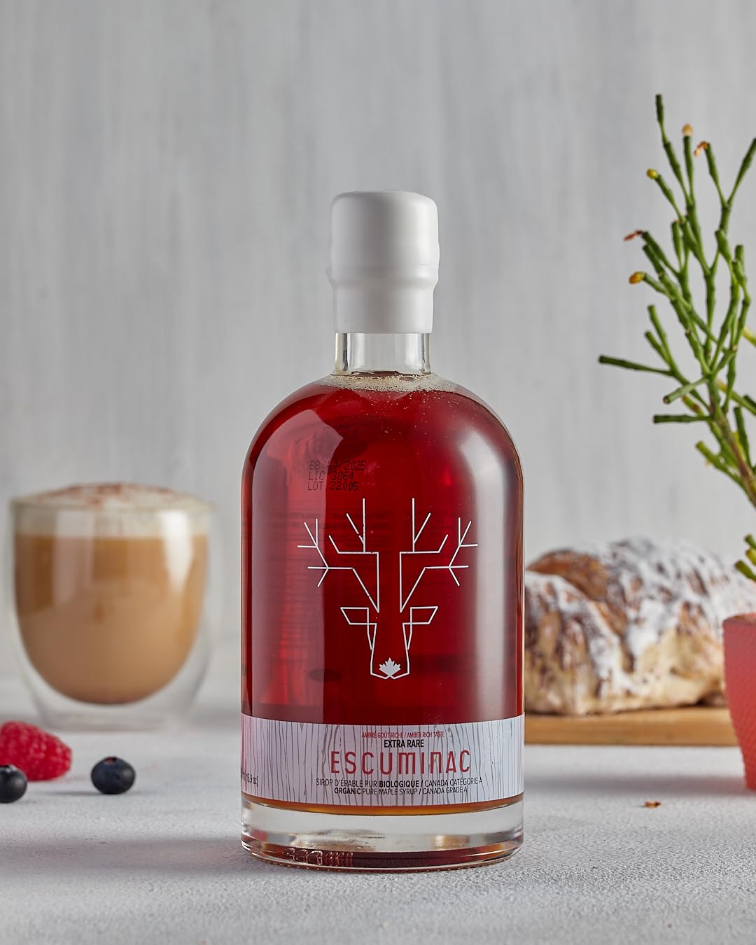 Escuminac Single Forest Maple Syrup – 500ml | Grade A Amber, Certified Organic, Pure Canadian