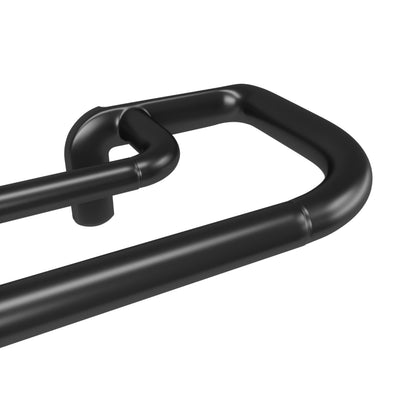 Umbra Twilight Double Curtain Rod Set – Wrap Around Design Ideal for Blackout or Room Darkening Panels, 66 to 144 Inches, Black Umbra