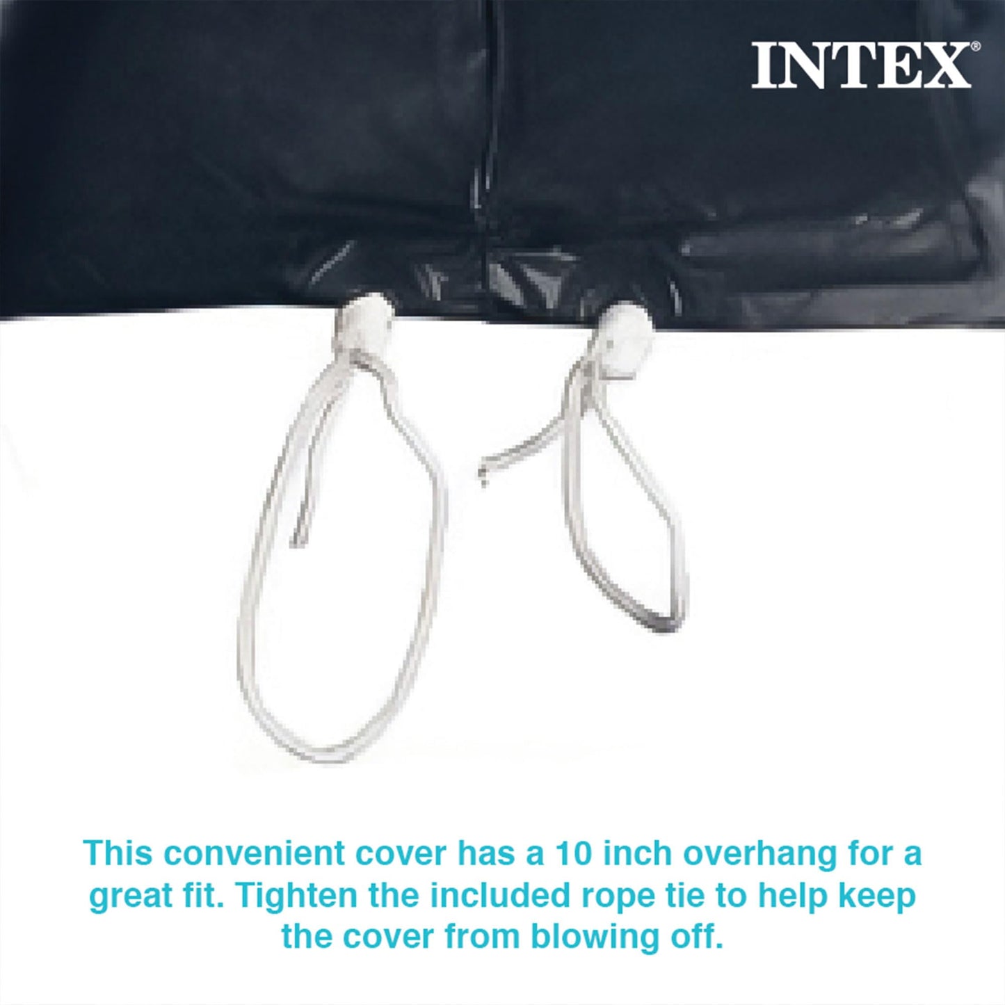 Intex 28031E 12 Foot Round Above Ground Swimming Pool Cover, (Pool Cover Only) Intex