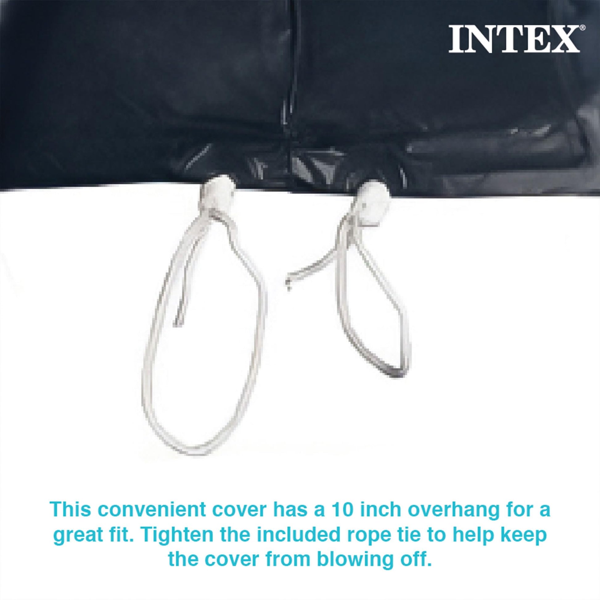 Intex 28031E 12 Foot Round Above Ground Swimming Pool Cover, (Pool Cover Only) Intex