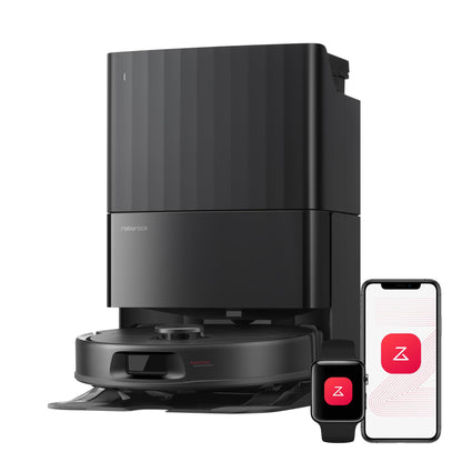 Roborock 2026 New Qrevo S Pro Robot Vacuum and Mop, 18,500Pa Suction, Anti-Tangle Brushes, Reactive AI Obstacle Recognition, 75℃ High-Temp Washing, 10mm Mop Lifting, Self-Emptying and Refilling