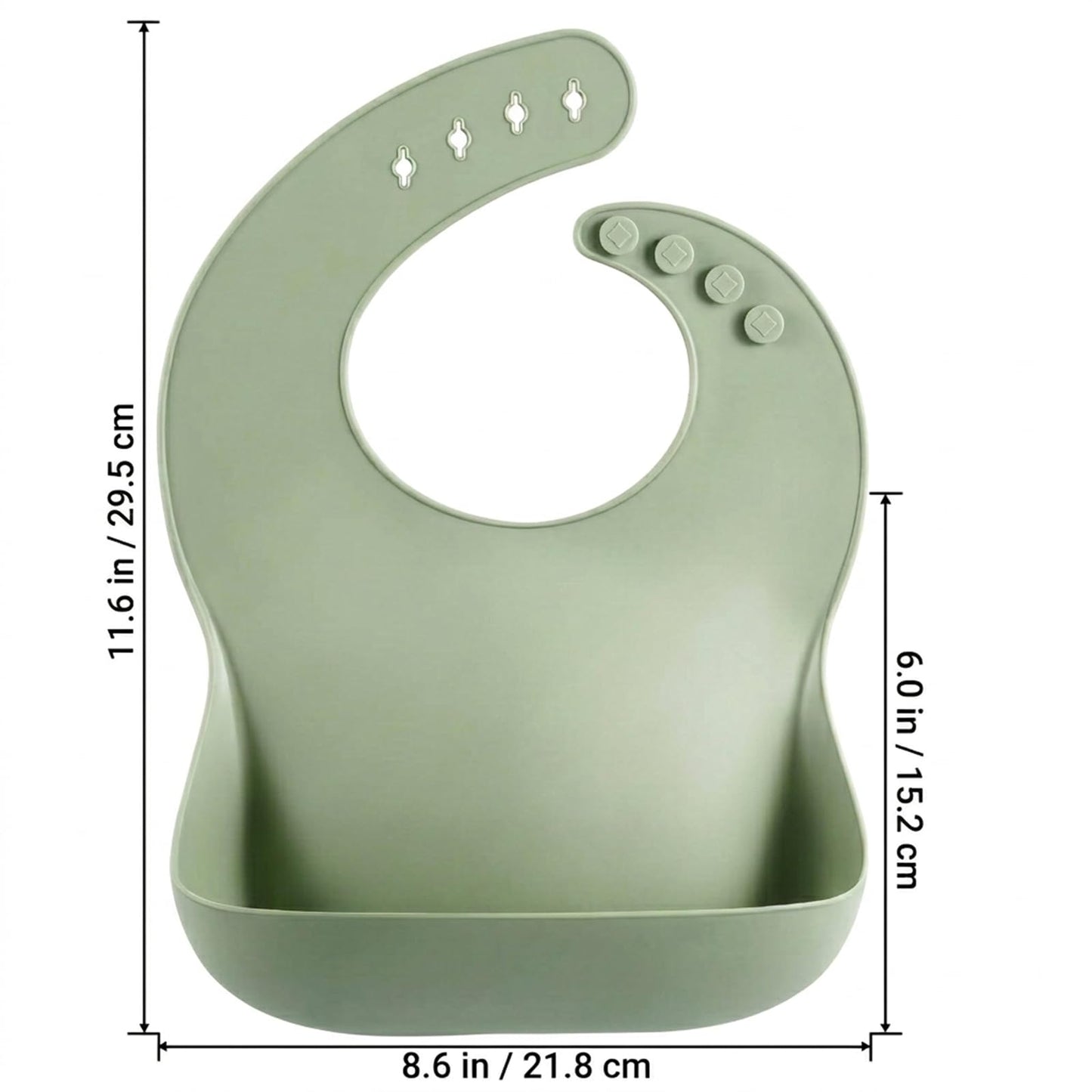 PandaEar Set of 3 Cute Silicone Baby Bibs for Babies & Toddlers (10-72 Months) Waterproof, Soft, Unisex, Non Messy (Brown/Blue/Green)